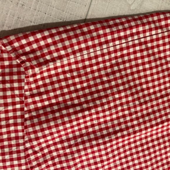 Authentic Jacadi boys Button down shirt plaid red cute abs rare size 10 - Picture 7 of 7